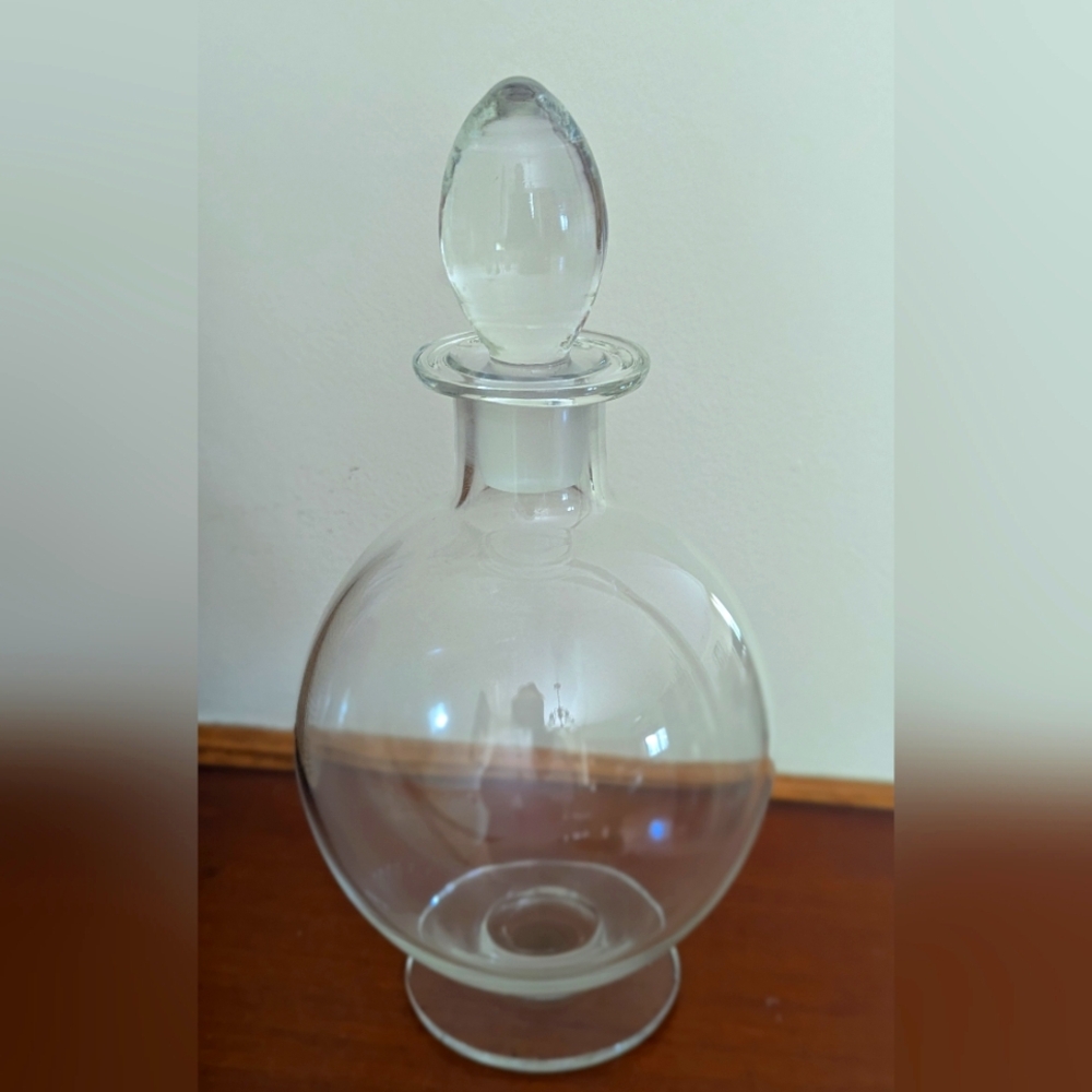 Williams Sonoma Decanter Glass Liquor Bottle